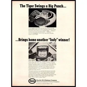 Enco | Art | 967 Enco Humble Oil Company Tiger Swings A Big Punch ...